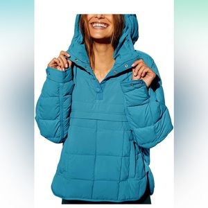 Pull over hooded jacket